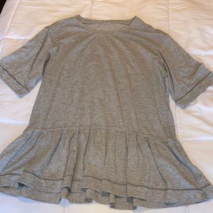 Lulu athletic top, cute ruffles on bottom